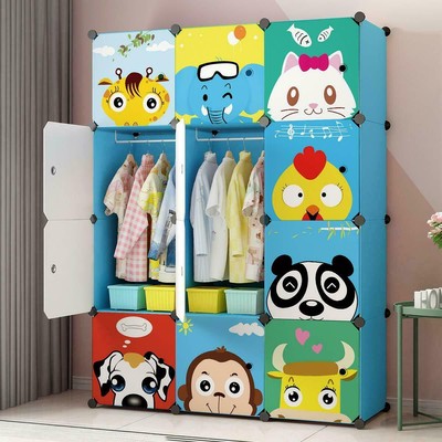 Kids Clothes Storage Organizer Baby Closet Cabinet Wardrobe