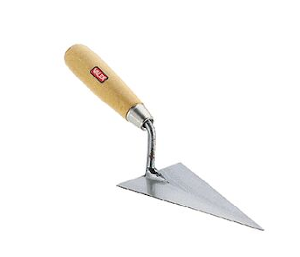 Cazzuolino cazzuola a punta acuta 14 cm spatola muratore per cemento malta colla