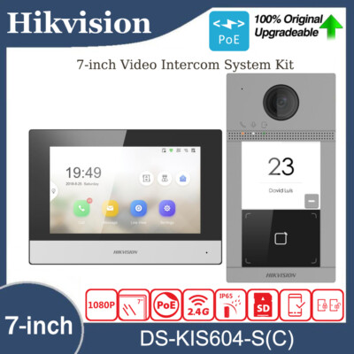 Hikvision IP Video Intercom DS-KIS604-S(C) Türstation, Indoor Monitor PoE WiFi