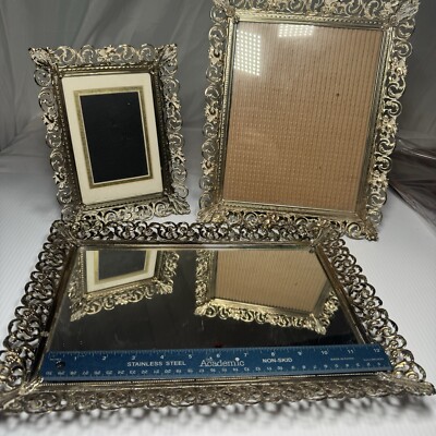 slim fit dress slacks Caspari Pebble Gold Lacquer Vanity Tray