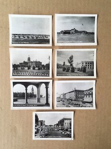 Vintage Cheyenne, WY Photographs Lot of 7, Ft. Warren, Vet. Hospital...2.5"x3.5"