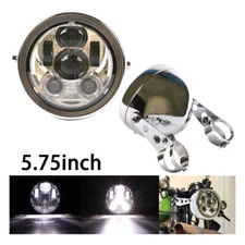 5.75" LED Headlight + Housing Bucket For Harley Dyna Wide Glide FXDWG/Low Rider