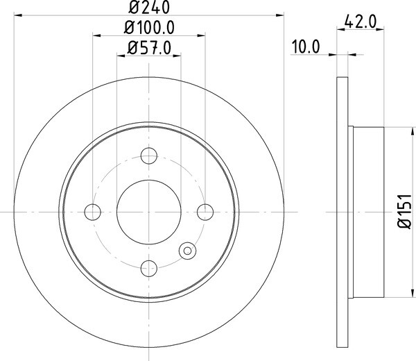 2x Mintex Discs Rear fits Opel Meriva 1.4 16V Twinport LPG Astra 1.6 1.2 1.7