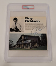 Extremely Rare ROY ORBISON Signed Magazine Page-ROCK-COUNTRY MUSIC LEGEND-PSA 9