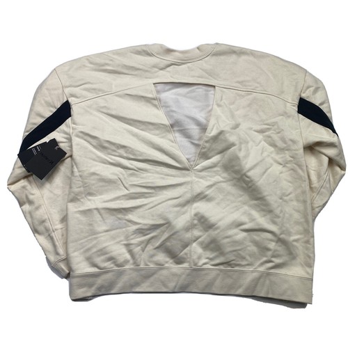 Hurley Dri FIT Wash Cut Out Long Sleeve Crew Sweatshirt Cream Womens Size XL - Picture 4 of 6