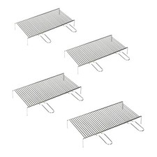 GRATICOLA GRIGLIA DA PESCE VERDURE CARNE ACCIAIO PER BARBECUE BBQ 2 MANICI