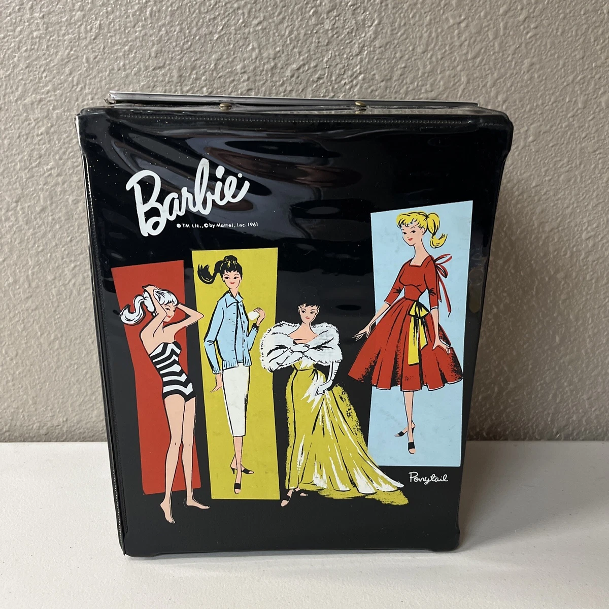 Vintage 1961 Large Barbie Case with Dolls & Clothes