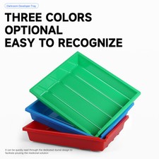 3Kits Darkroom Developing 10x12''Trays Dishes for B W Film Photo Processing