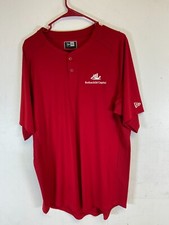 New Era Rothschild Capital Comfortable Men's Red Polo Golfing Shirt Size Large