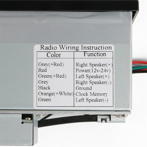 Heavy Duty Car Bluetooth USB AUX-IN 12-24 Volt Excavator Yacht Radio for iPhone - Picture 10 of 12