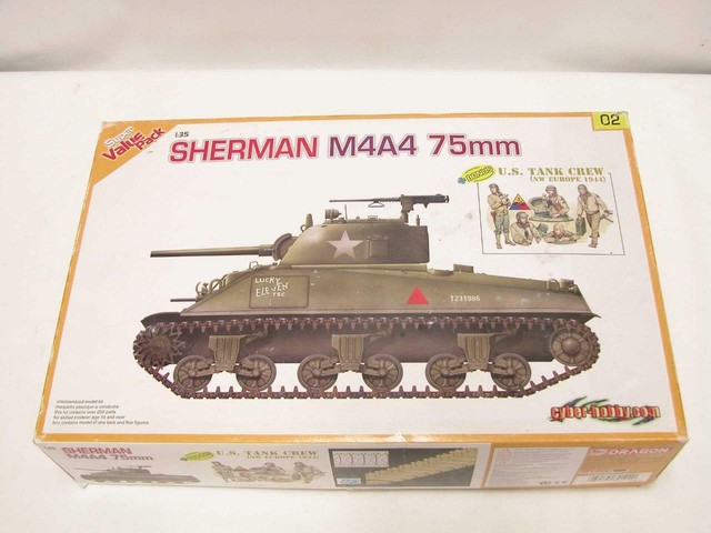 1/35 Cyber Hobby Dragon DML Sherman M4A4 75mm WW2 Tank Plastic Model Kit 9102 | eBay