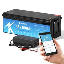 Bluetooth 48V 100Ah Lithium LiFePO4 Battery 150A BMS Golf cart 10 Year life Time