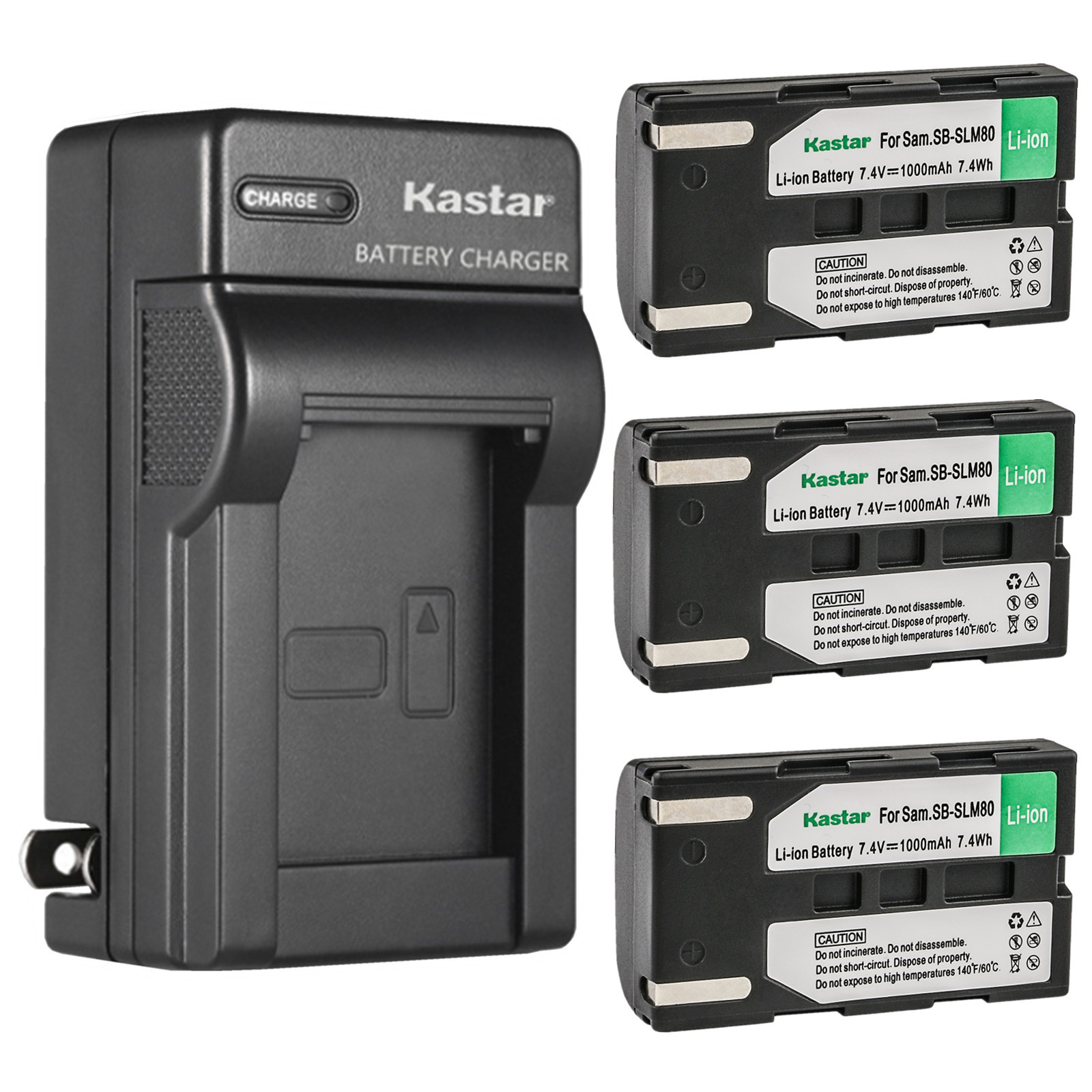 Kastar Battery AC Wall Charger for Samsung SB-LSM80 & Samsung VP-D361 Camcorder