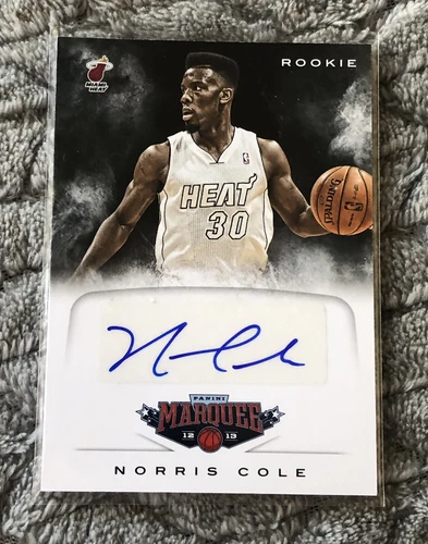 2012-13 Panini Marquee Signatures Norris Cole #78 Rookie Auto