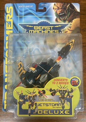1999 Hasbro Transformers Beast Machines Deluxe JETSTORM. SEALED/MOC Mint Card.