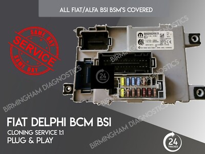 Fiat Alfa Romeo Mito BCM BSI Repair Cloning Service Delphi  Plug & Play Service
