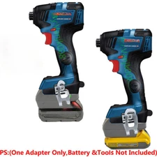 1 Adapter for Milwaukee M18 &DeWalt 20V Battery To Power for Bosch 18V Blue Tool