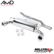 Milltek Mk4 Golf R32 Exhaust System Cat Back Non Resonated GT100 Tips  SSXVW136