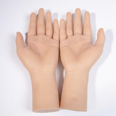 Silikon Übungshand gefälschte Haut gefälschte Hände Handmodell für Display Anfänger