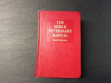 The Merck Veterinary Manual Fourth Edition Hardcover 1975 1618 pages (Very Good)