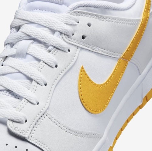 Size 9 - Nike Dunk Low White University Gold - Picture 5 of 11