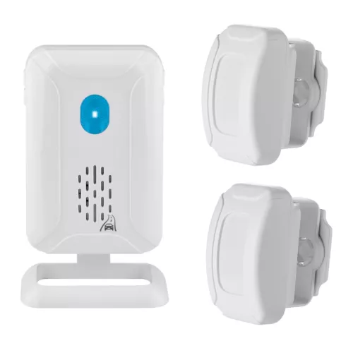Outdoor Wireless Motion Sensor Alarm Driveway Detector Waterproof 1Alarm+2Sensor