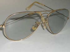 58 14mm VINTAGE BAUSCH  LOMB RAY-BAN ARISTA PHOTOCHROMATIC AVIATOR SUNGLASSES