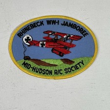 Red Baron Plane  Rhinebeck WW-I Jamboree Mid-Hudson R/C Society Patch Sew On