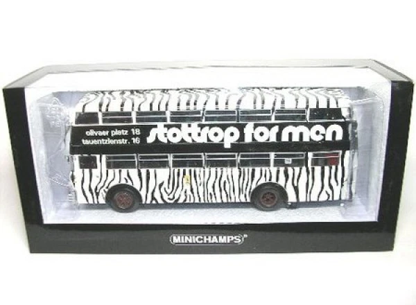 MINICHAMPS 1/43 Bussing D2U mit offenem Heckeinsteig Jagermeister 439 071082 EUR 160,00