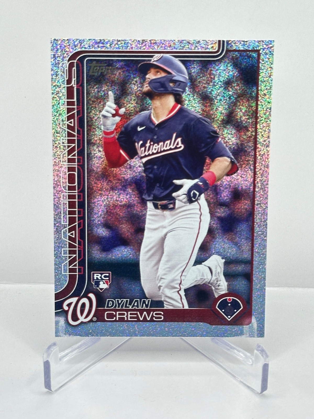 DYLAN CREWS 2025 Topps Sandglitter #74 RC Rookie Insert Parallel Card Nationals