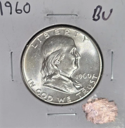 1960 Philadelphia Mint Silver Franklin Half Dollar Brilliant Uncirculated Nice!