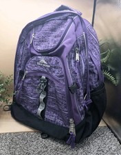 High Sierra Purple Large Back Pack With Laptop Pad Multi Pockets Zip Around...