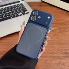 For iPhone 17 16 15 14 13 Pro Max Rugged Magnetic Case Built-in Lens Protector