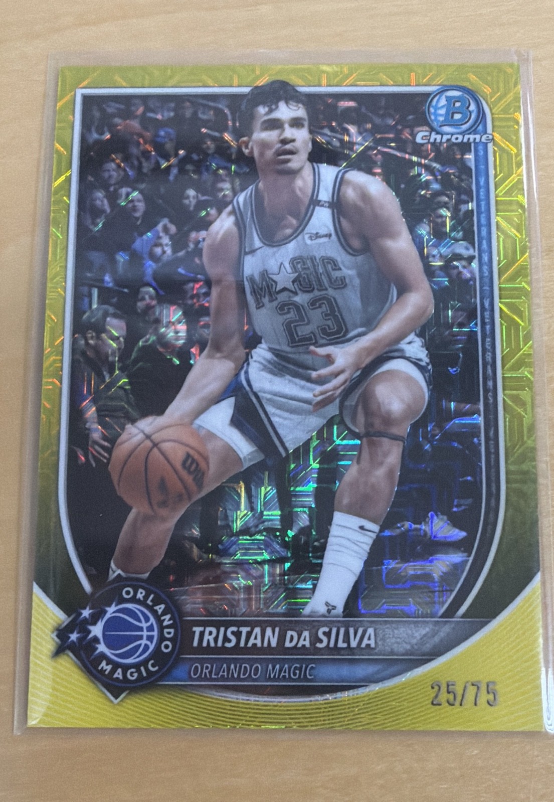 2025-26 Bowman - Chrome Tristan da Silva #BCV-175 Gold Mojo Refractor /50