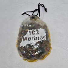 VINTAGE LOT OF 102 CAT'S EYE MARBLES VARIOUS SIZE NEW SEALED