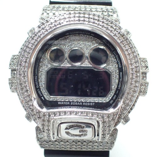 CASIO DW 6900NB Silver Swarovski