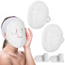 Face Steaming Towel, 4 Pack Reusable Towel Mask with 1 Count Pack of 2