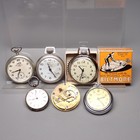Antique Old Pocket Watch Lot Silver Bartlett Waltham Biltmore Ingersoll Jacquard — photo 1