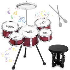 Upgraded Kids Drum Set, 5 Piece Toy Set for Toddlers 3-5 Band Rock Jazz Drum...