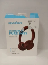 Soundcore H30i Wireless On-ear Headphones, Red