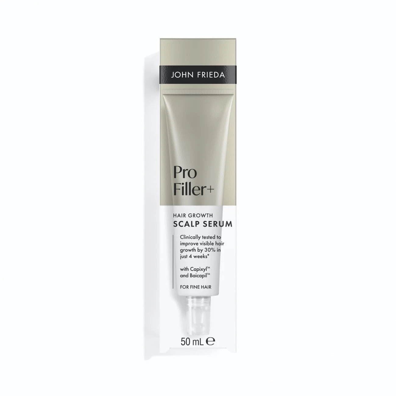 John Frieda PROfiller+ Hair Growth Scalp Serum 50ml 50 ml (Pack of 1), White