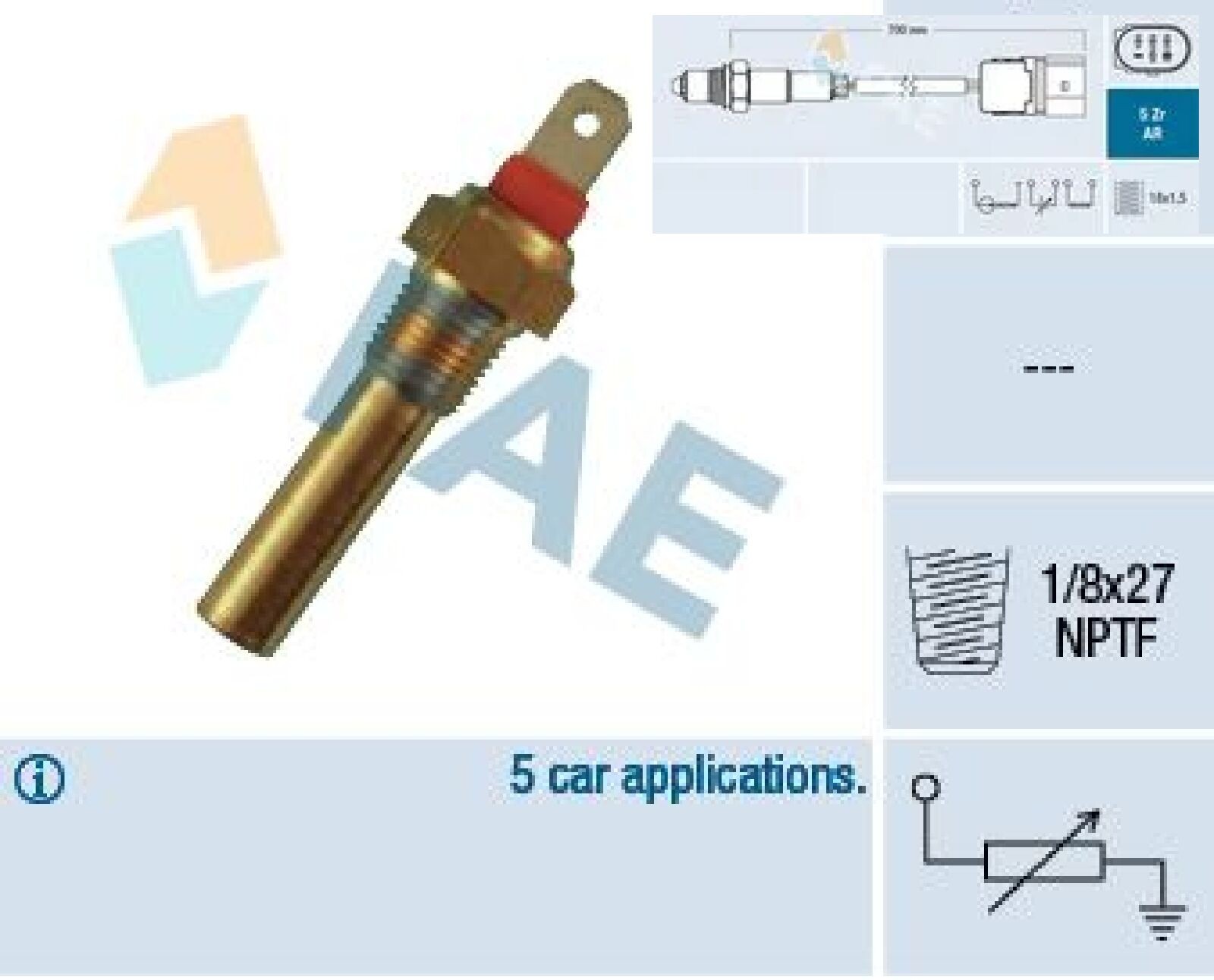 Fae Sensor, Kühlmitteltemperatur 31640 - Bild 4
