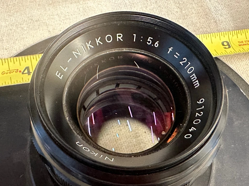 Nikon Nikkor EL 210mm f/5.6 Lente de ampliación 8" Placa de lente circular Foto 2 de 4