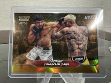 Topps 2025 Stadium Club UFC Chrome Arman Tsarukyan #C-154 Gold Refractor /50