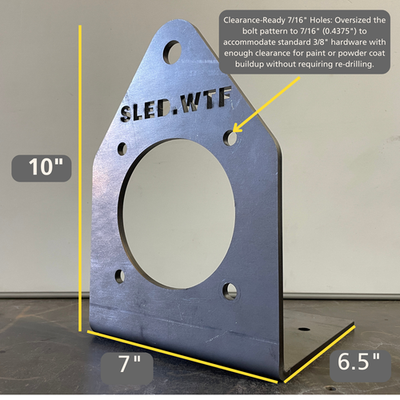 #ad Universal NEMA 56C Motor Mount Bracket Heavy Duty Baseless Stand Test Rig $139.00
