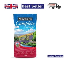 Healthy Beef Dry Dog Biscuits 15kg - Complete Diet for Active Sporting Dogs 1.67 per kilo