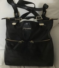 SUGARJACK LILLY BLACK PATENT REAL LEATHER BAG /BABY CHANGING BAG & ACCESSORIES