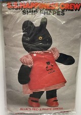 SS Happiness Crew Plush Clothing Accessories Allie  s Red  White Dress Cat LARGE