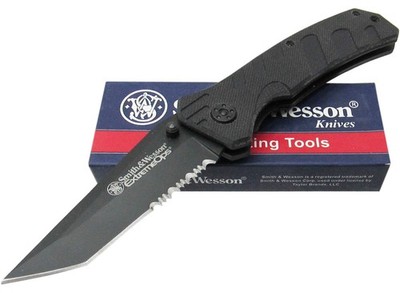 Smith & Wesson CKG109S Extreme Ops Folder, Black G10 Handle