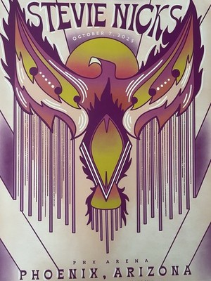 クイーンズブレイド スティックポスター vol.2 Stevie Nicks Phoenix Concert Poster PHX Arena 10/7/2025 Fleetwood